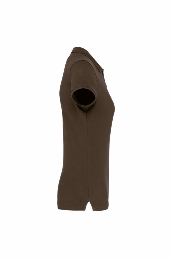 Polo manches courtes femme chocolate – Image 2