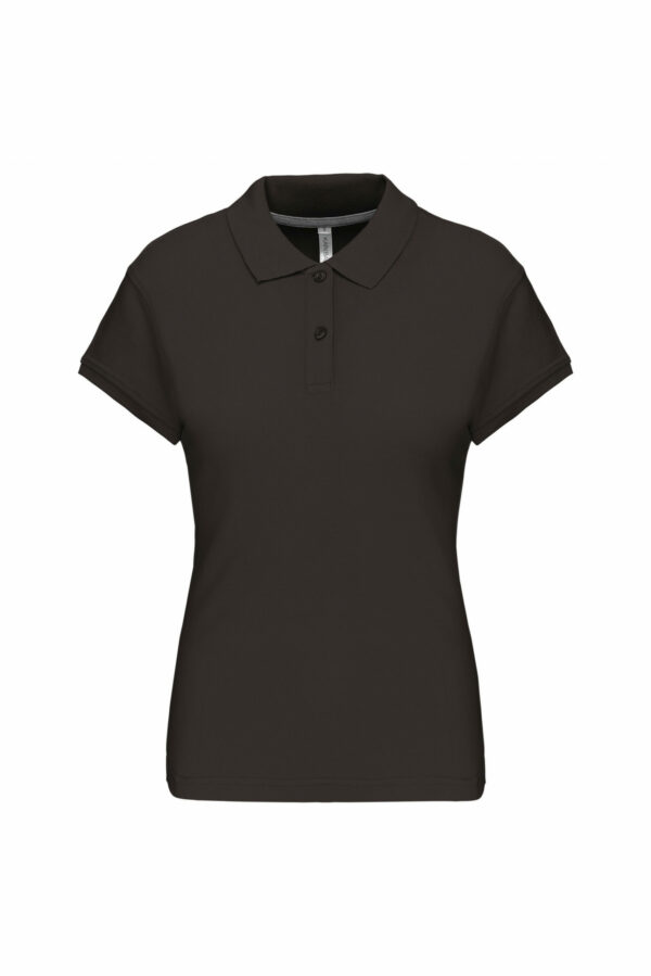 Polo manches courtes femme dark grey
