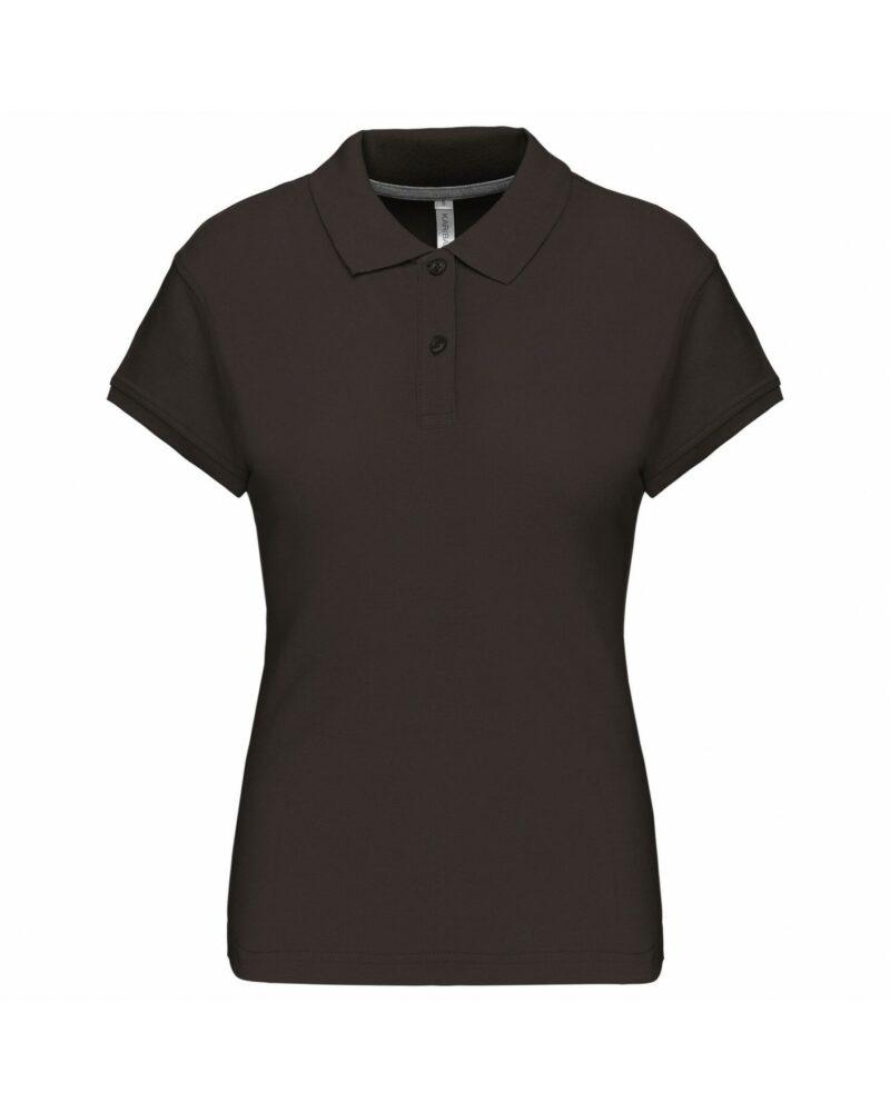 Polo manches courtes femme dark grey