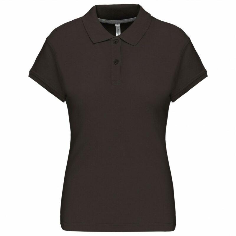 Polo manches courtes femme dark grey