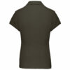 Polo manches courtes femme dark khaki dos