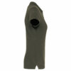 Polo manches courtes femme dark khaki manche