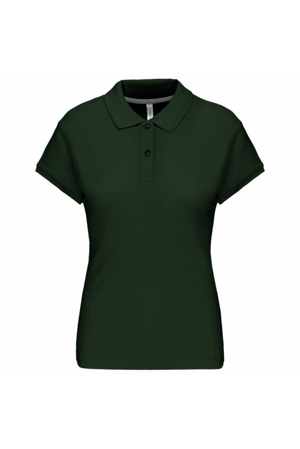Polo manches courtes femme forest green