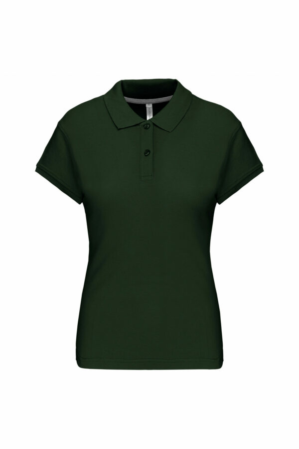 Polo manches courtes femme forest green