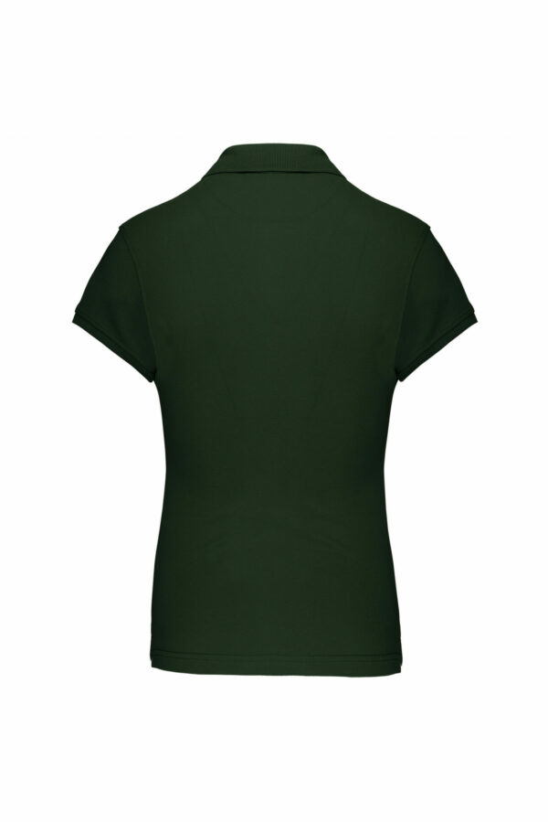 Polo manches courtes femme forest green – Image 2