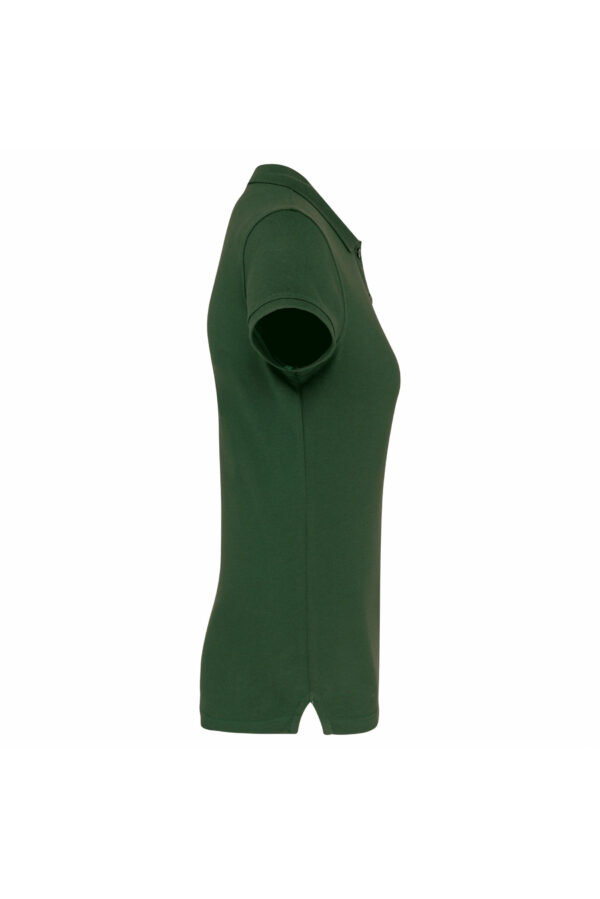 Polo manches courtes femme forest green – Image 3