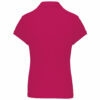 Polo manches courtes femme fuchsia dos