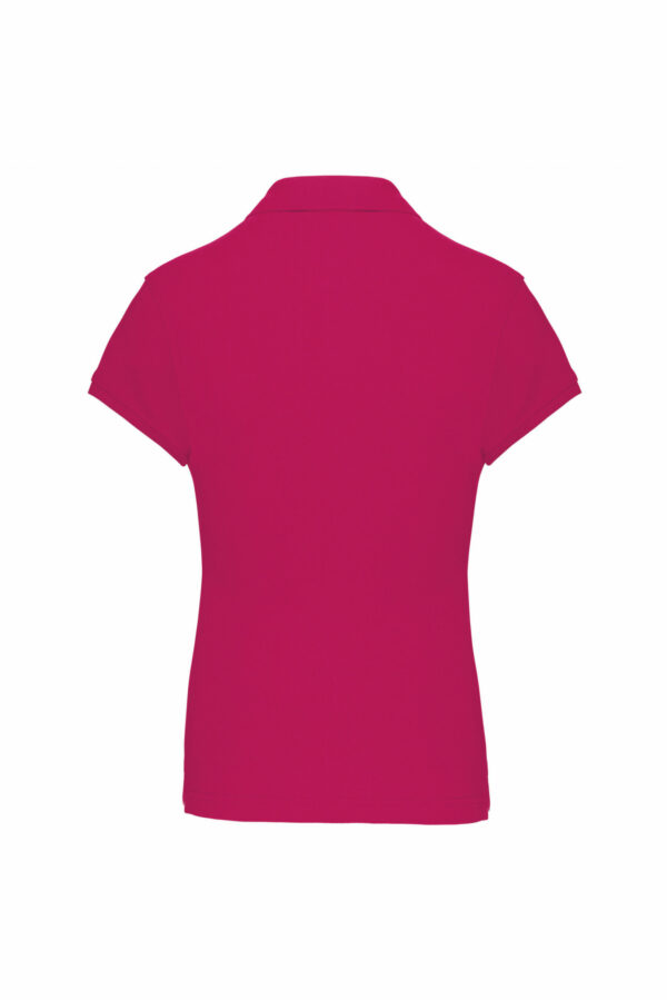 Polo manches courtes femme fuchsia – Image 3