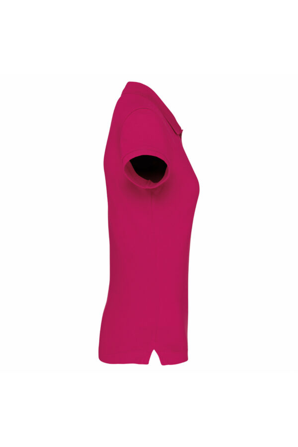 Polo manches courtes femme fuchsia – Image 2