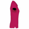 Polo manches courtes femme fuchsia manche