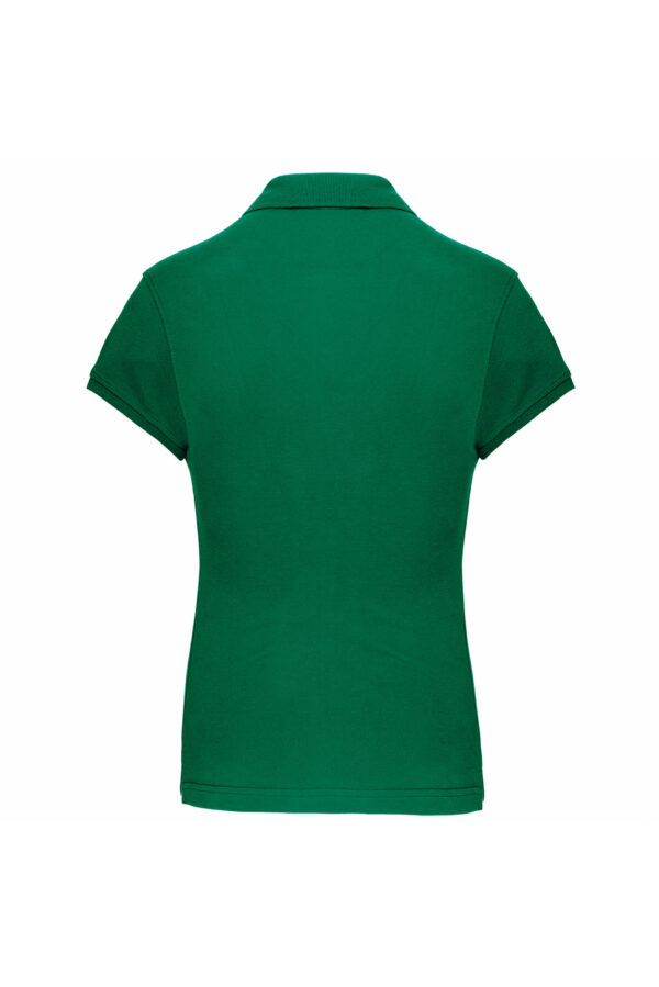 Polo manches courtes femme kelly green – Image 2