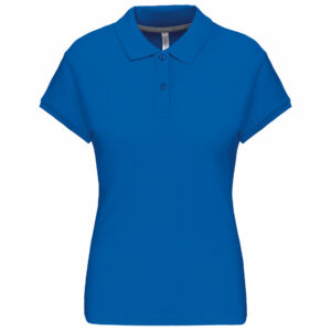 Polo manches courtes femme light royal blue