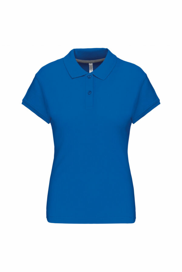 Polo manches courtes femme light royal blue