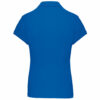Polo manches courtes femme light royal blue dos