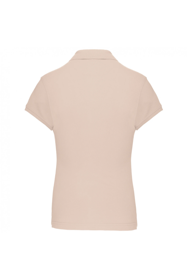 Polo manches courtes femme light sand – Image 2