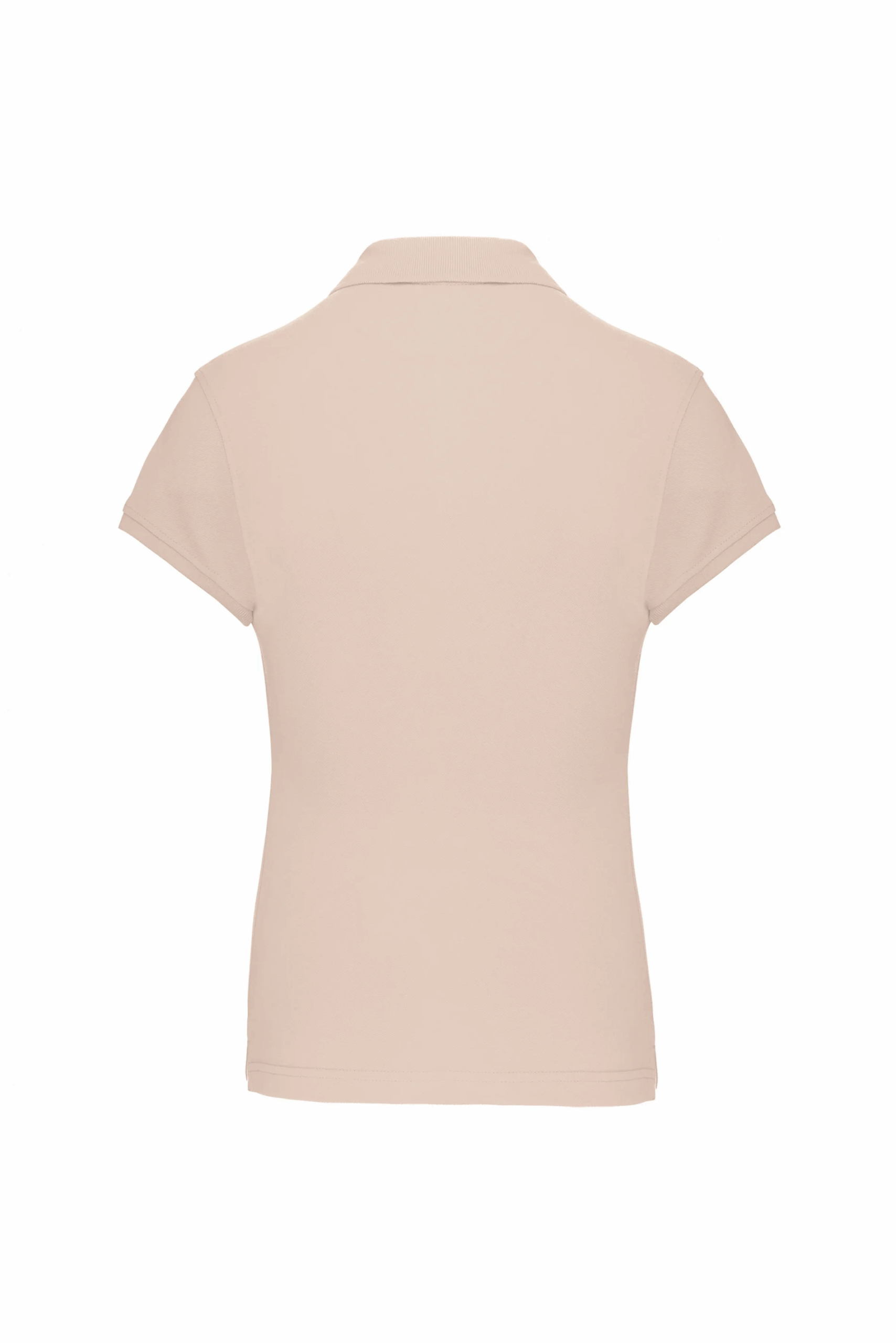 Polo manches courtes femme light sand dos