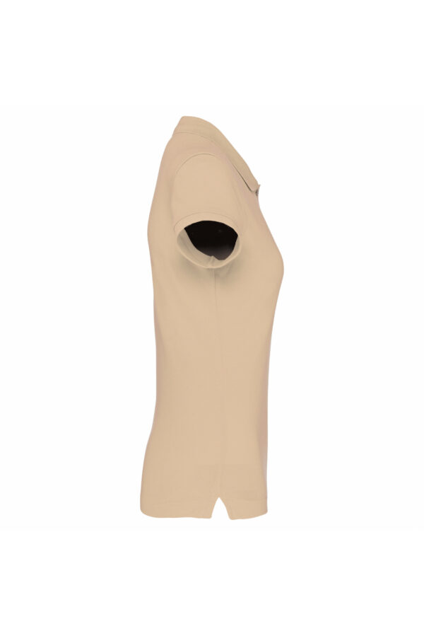 Polo manches courtes femme light sand – Image 3