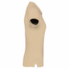 Polo manches courtes femme light sand manche