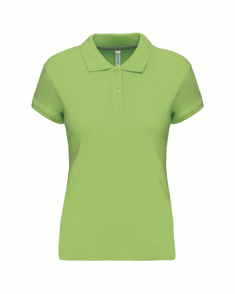 Polo manches courtes femme lime