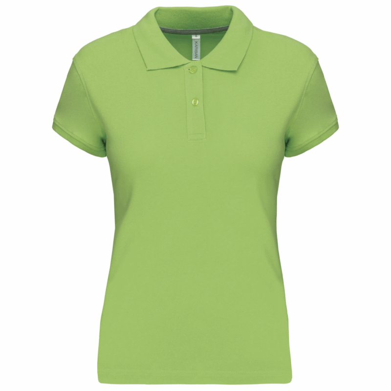 Polo manches courtes femme lime