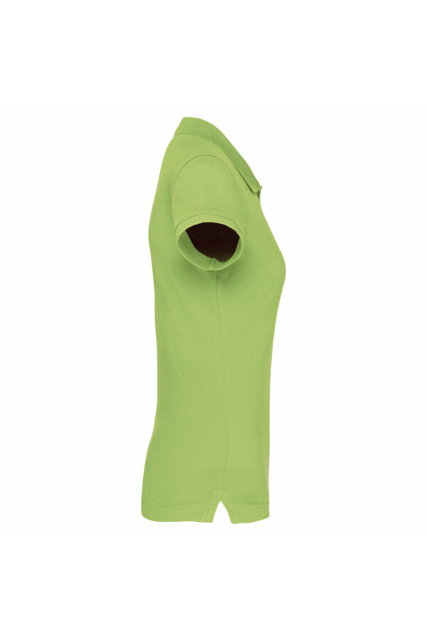 Polo manches courtes femme lime – Image 3