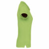 Polo manches courtes femme lime manche