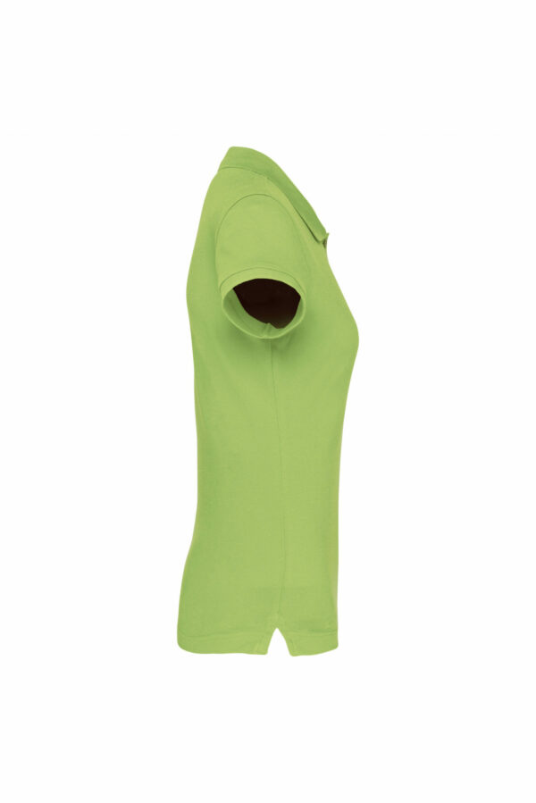 Polo manches courtes femme lime – Image 3