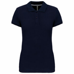 Polo manches courtes femme navy