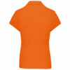 Polo manches courtes femme orange dos