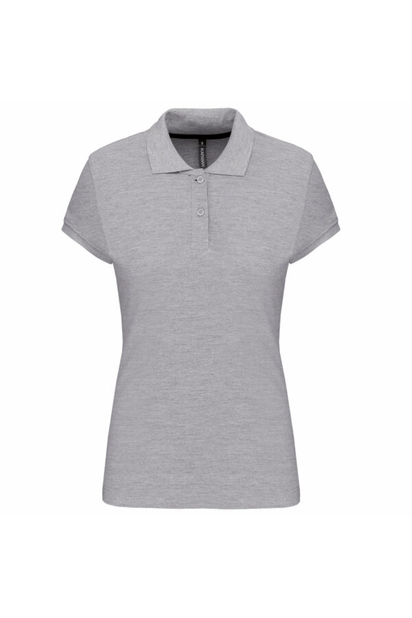 Polo manches courtes femme oxford grey