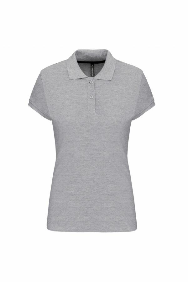Polo manches courtes femme oxford grey