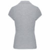 Polo manches courtes femme oxford grey dos