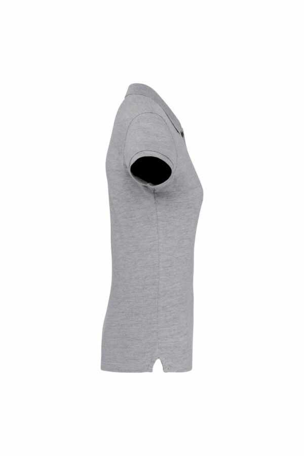 Polo manches courtes femme oxford grey – Image 3
