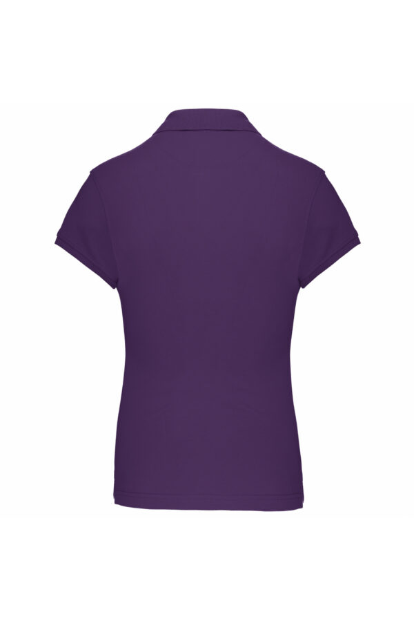 Polo manches courtes femme purple – Image 3