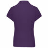 Polo manches courtes femme purple dos