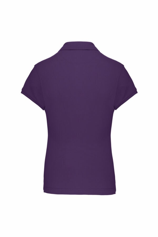Polo manches courtes femme purple – Image 3