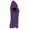 Polo manches courtes femme purple manche