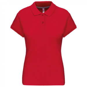 Polo manches courtes femme red