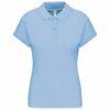 Polo manches courtes femme sky blue avant