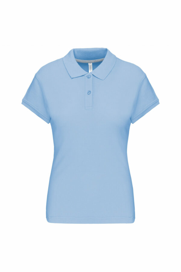 Polo manches courtes femme sky blue