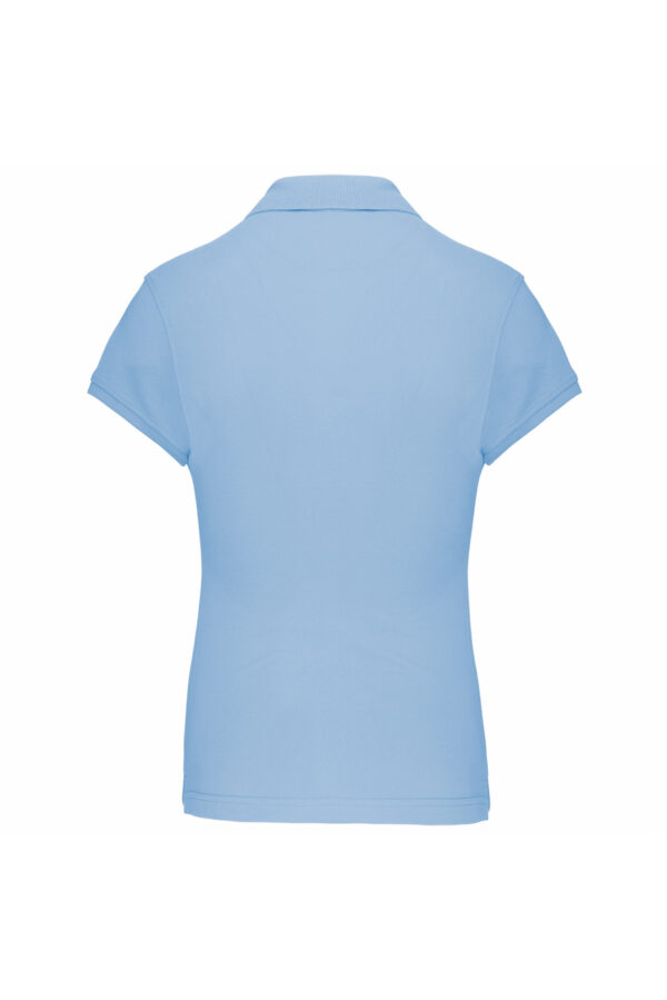 Polo manches courtes femme sky blue – Image 3