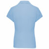Polo manches courtes femme sky blue dos