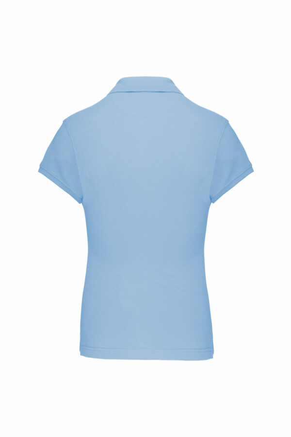 Polo manches courtes femme sky blue – Image 3