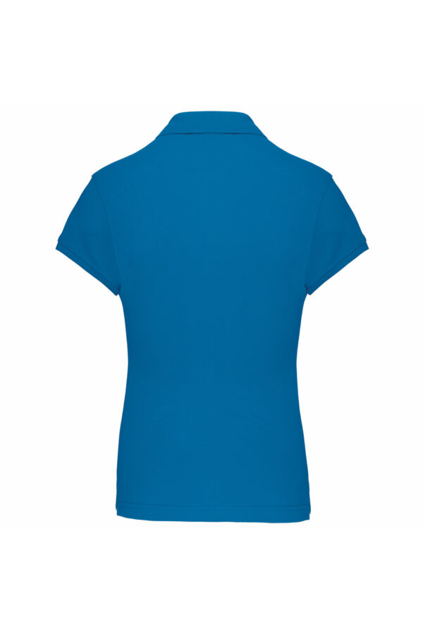 Polo manches courtes femme tropical blue – Image 2
