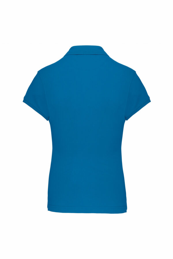 Polo manches courtes femme tropical blue – Image 2