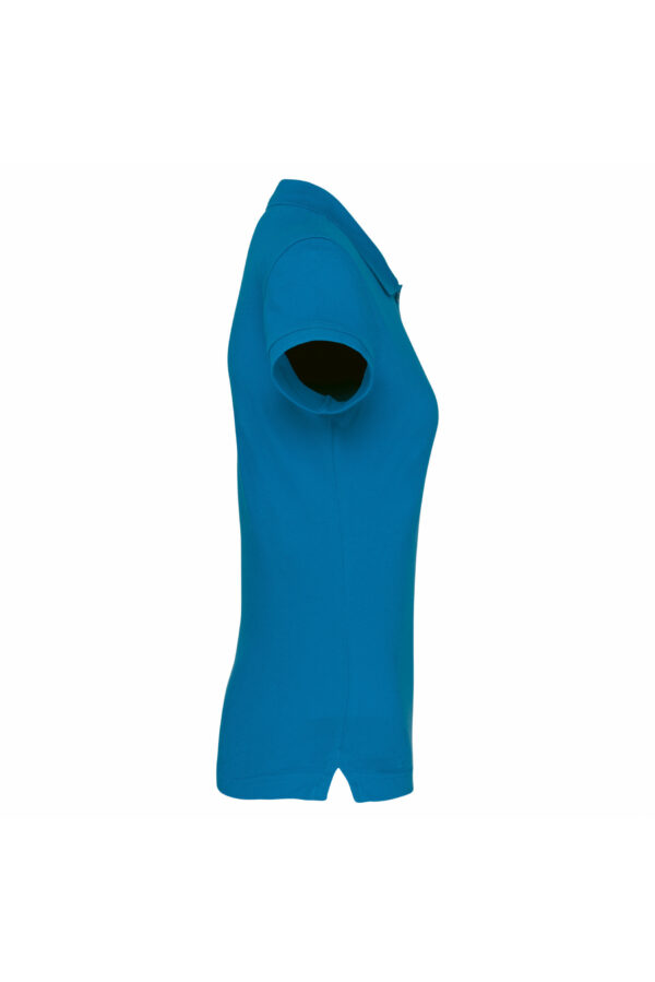 Polo manches courtes femme tropical blue – Image 3