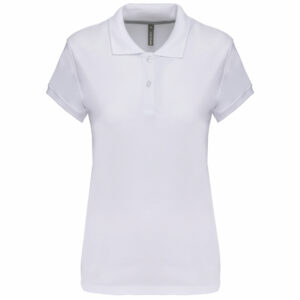 Polo manches courtes femme white