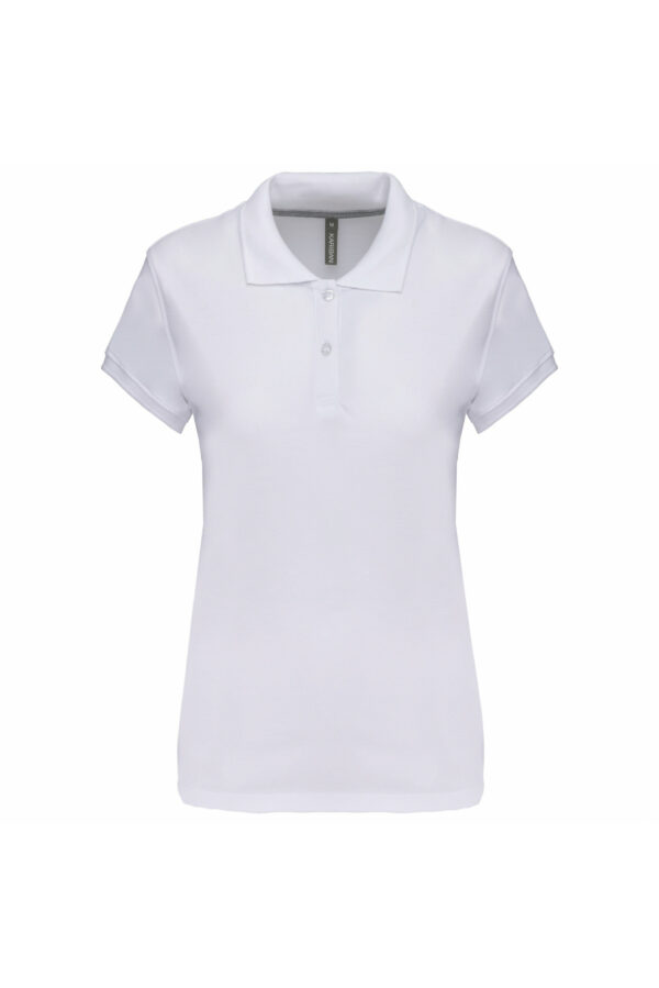 Polo manches courtes femme white