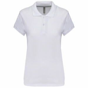 Polo manches courtes femme white