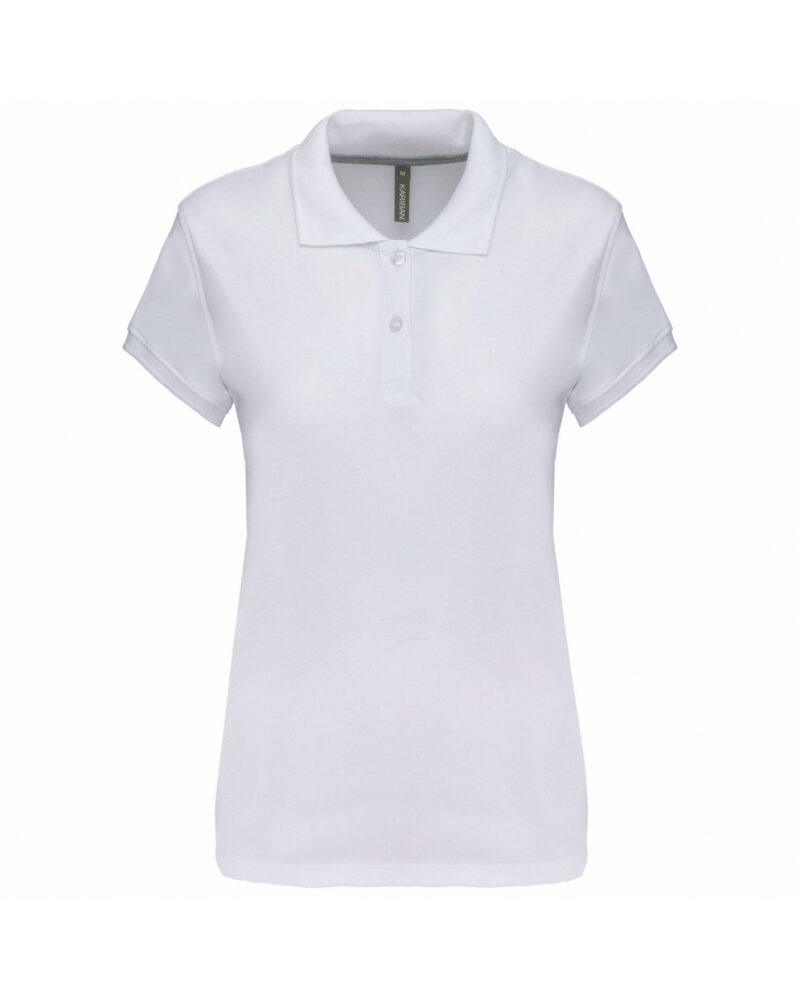 Polo manches courtes femme white